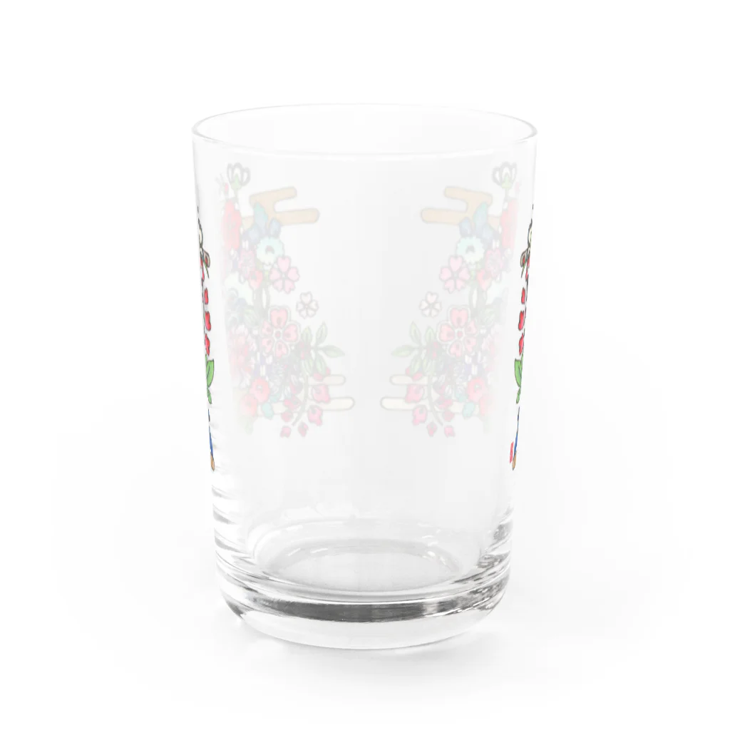 JapaneseArt Yui Shopの咲き誇れ グラス反対面