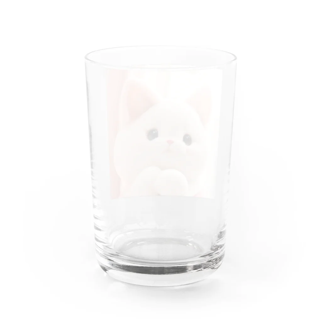 せつのおねがいネコちゃん Water Glass :back