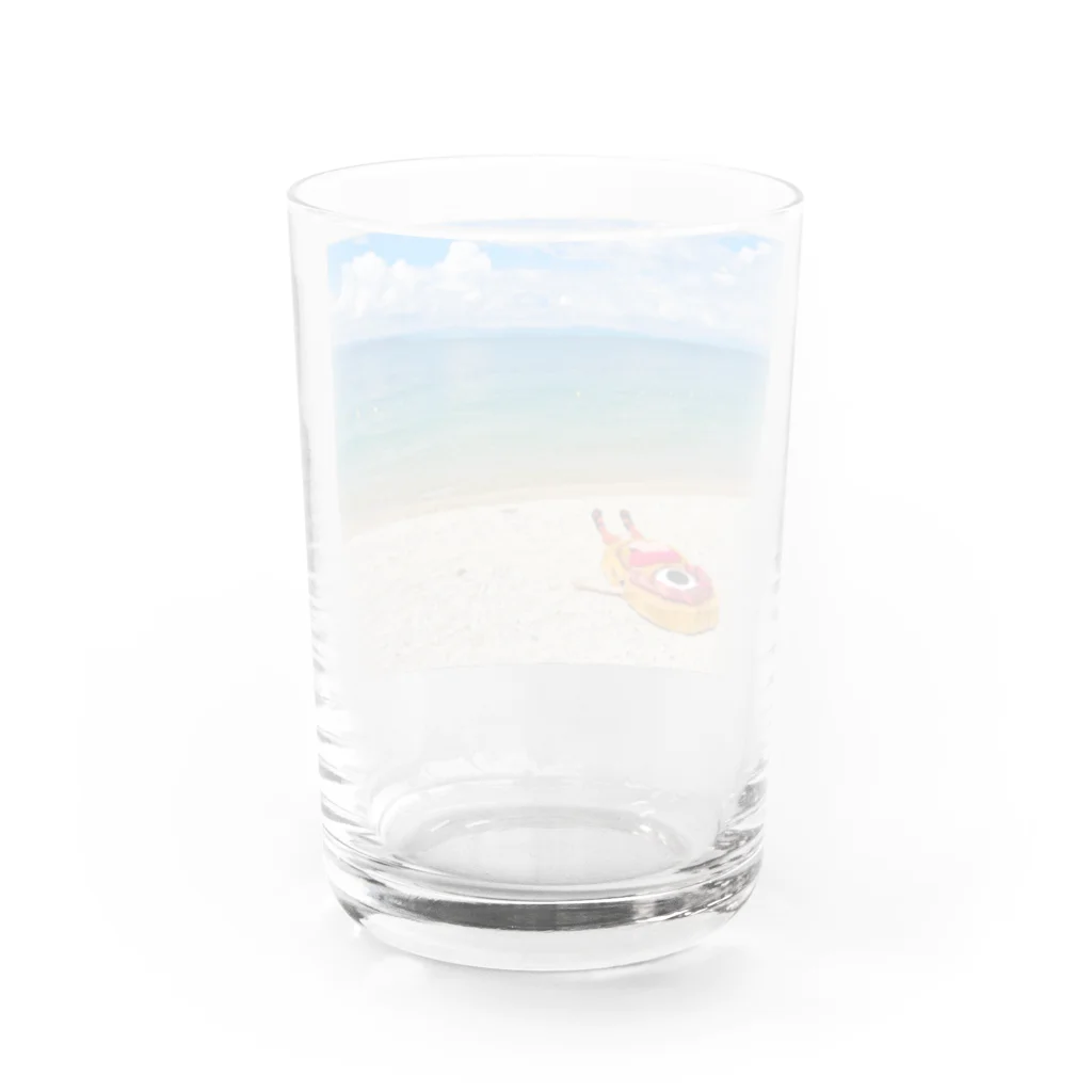 化けわらじ工房の琵琶湖の漂流物 Water Glass :back