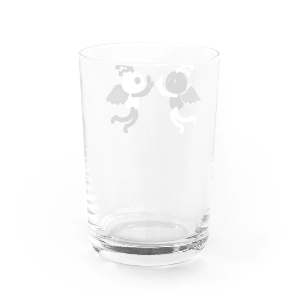 にゃはは♪屋の共に。 Water Glass :back