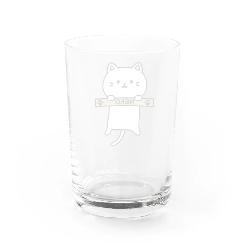 はるかのぶら下がる猫 Water Glass :back