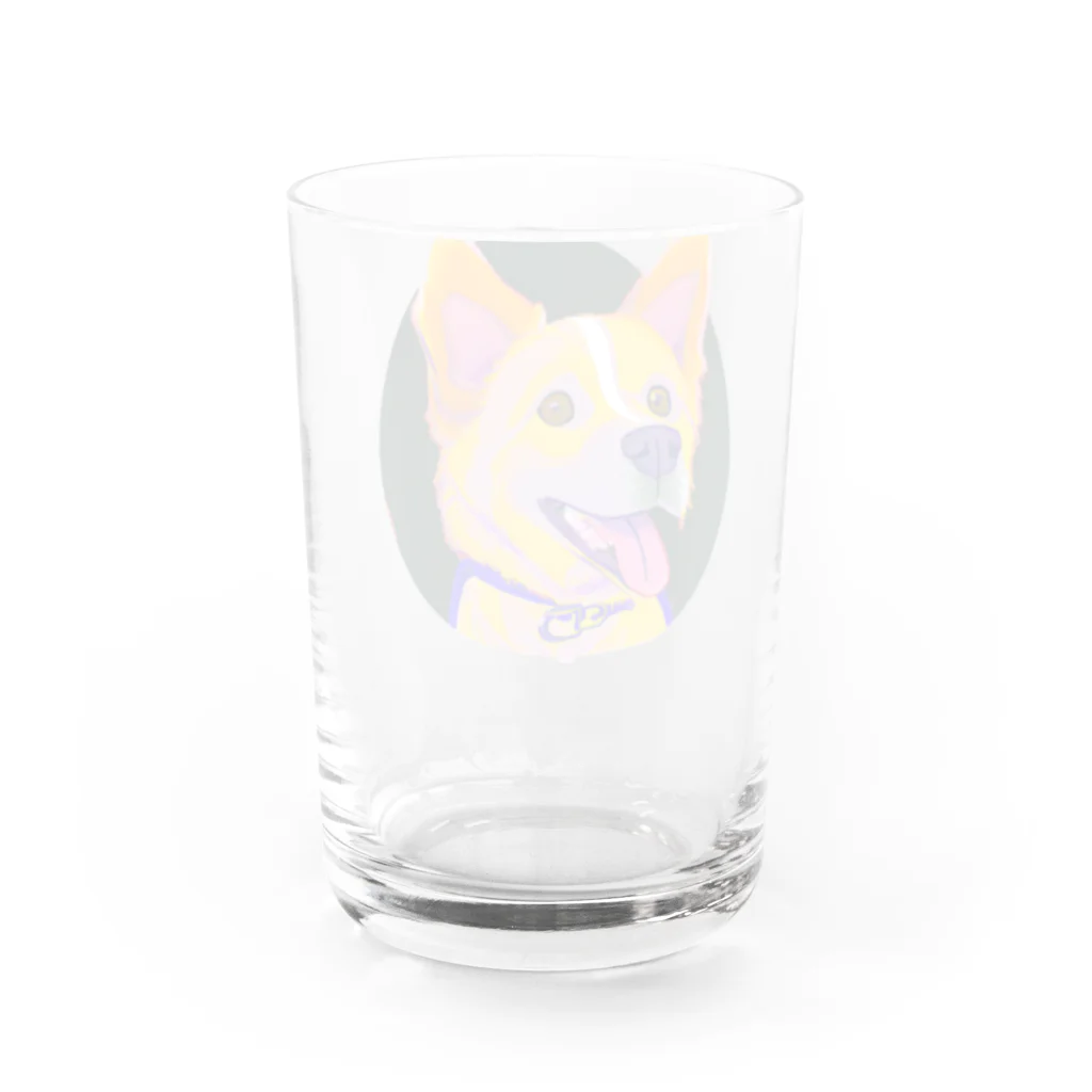 俺のファッションの幸せドック Water Glass :back