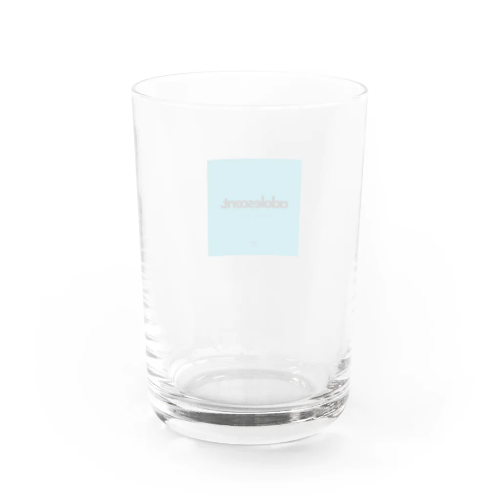 adolescentのadolescentロゴグッズ Water Glass :back