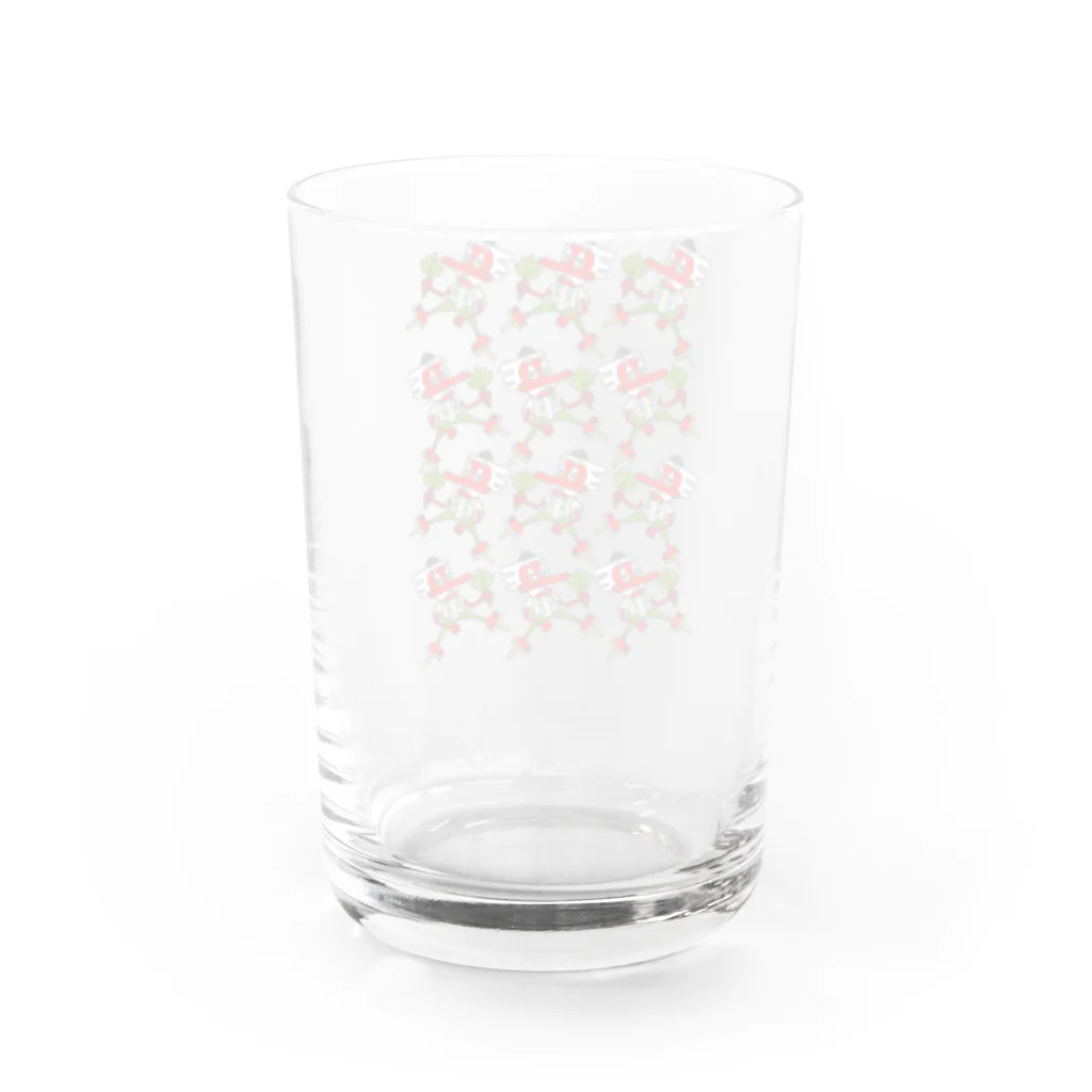 ハラDの風変わりショップの天狗大行進 Water Glass :back