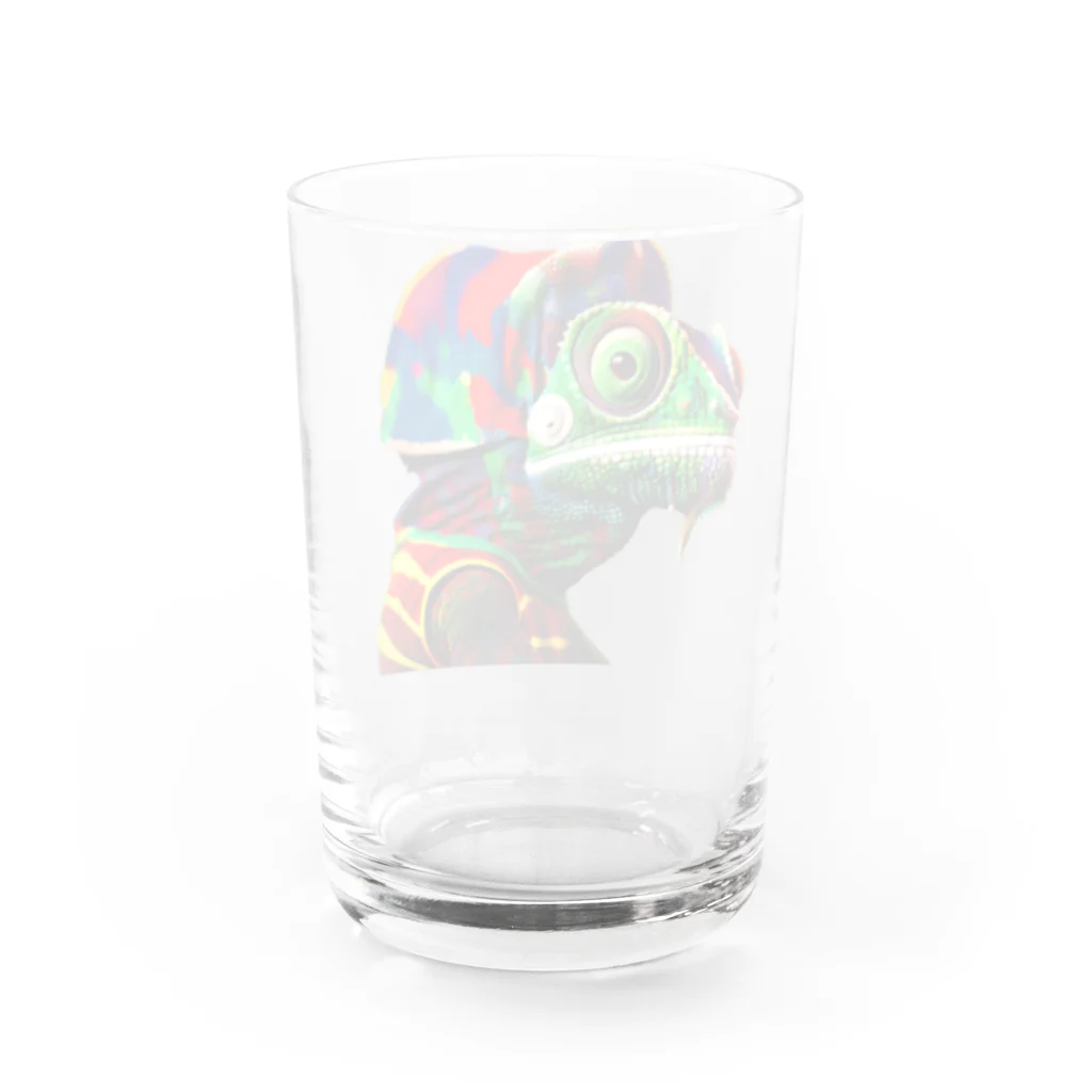 nob10のレゲェカメレオン Water Glass :back