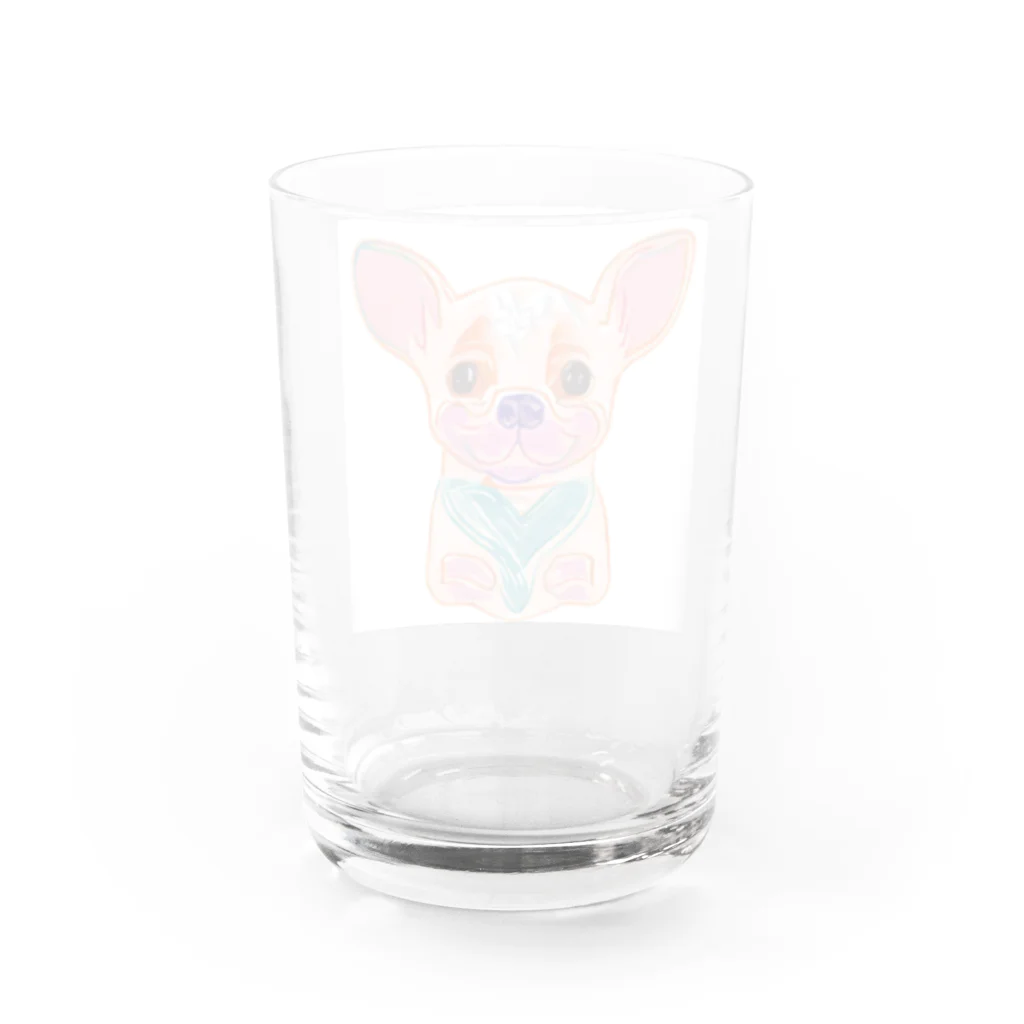 チワワ愛好家ショップの恋におちたチワワの物語 Water Glass :back