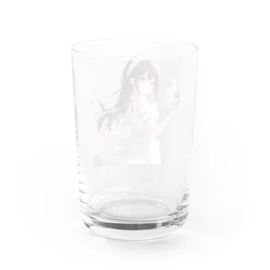 D.M@WORLDの鳥界のアイドル❤️鳩のハトコ様 Water Glass :back