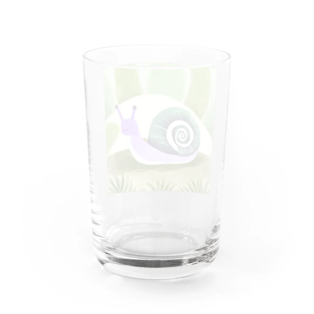 カタツムリに癒しを求めて❗の楽しそうだね✨ Water Glass :back