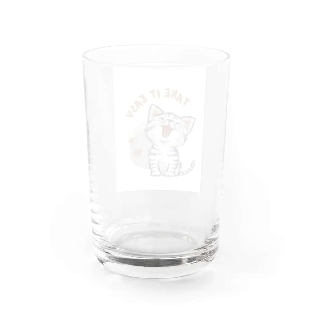 carolinan83のニャンシー　スマイル Water Glass :back