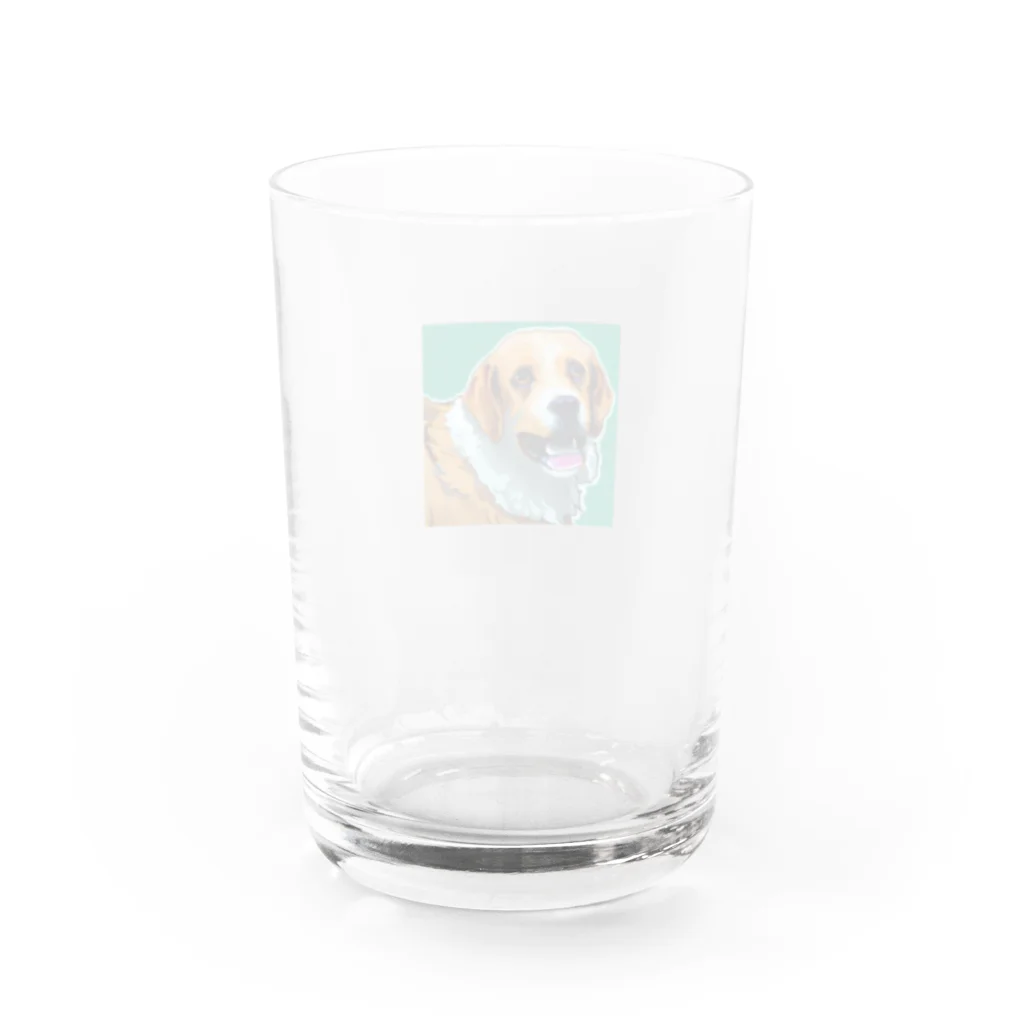 RAINBOW SHOPの愛犬の笑顔 Water Glass :back