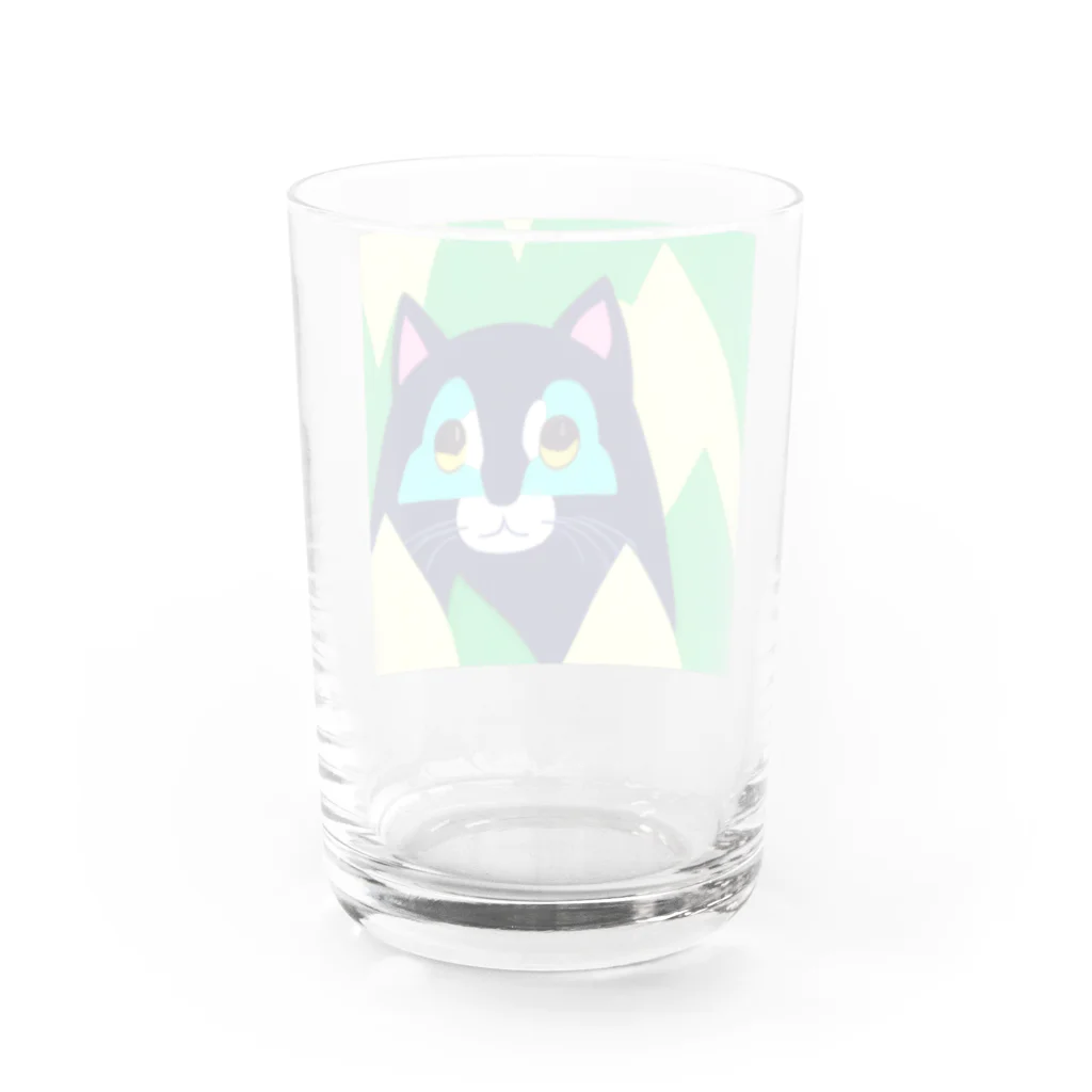 blue-tetraのこちらを覗くモノ Water Glass :back