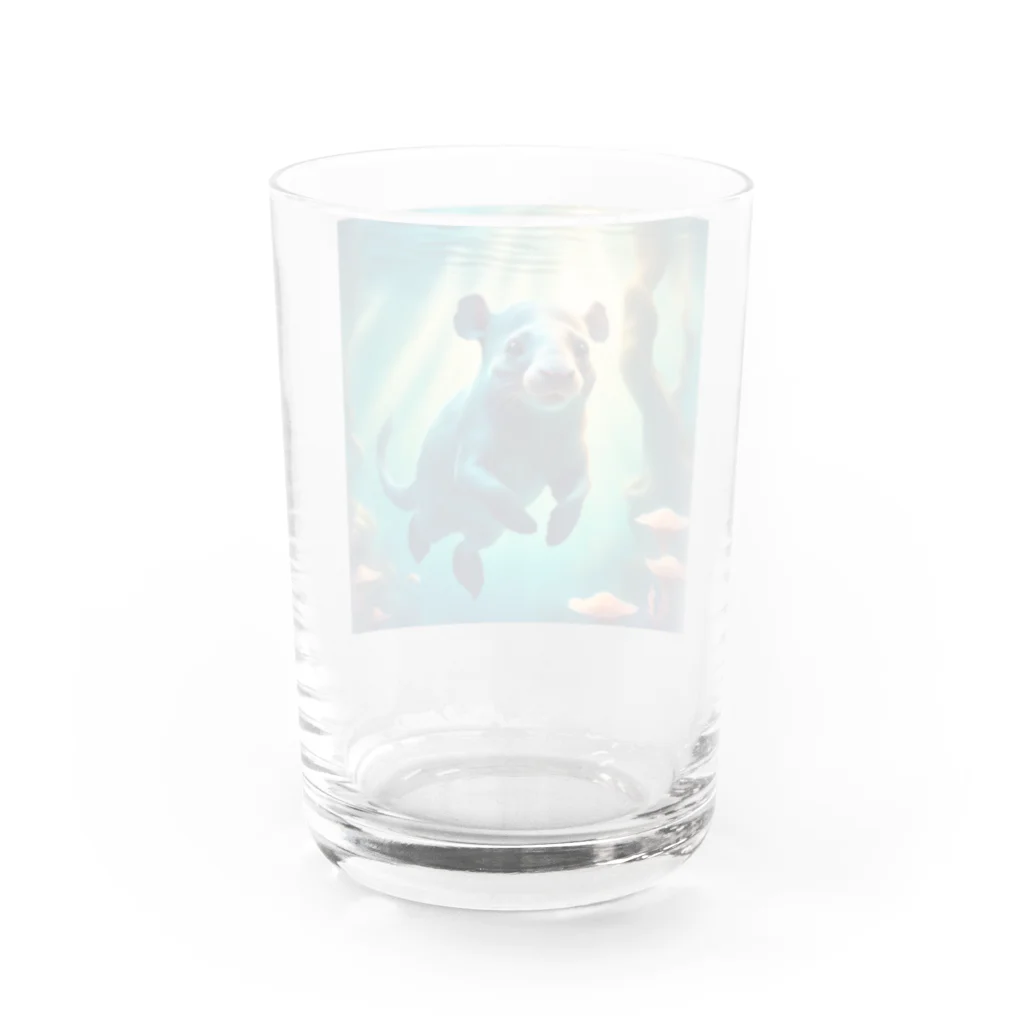 ノアマイケルのかわいい！！かわうそのグッズです。 Water Glass :back