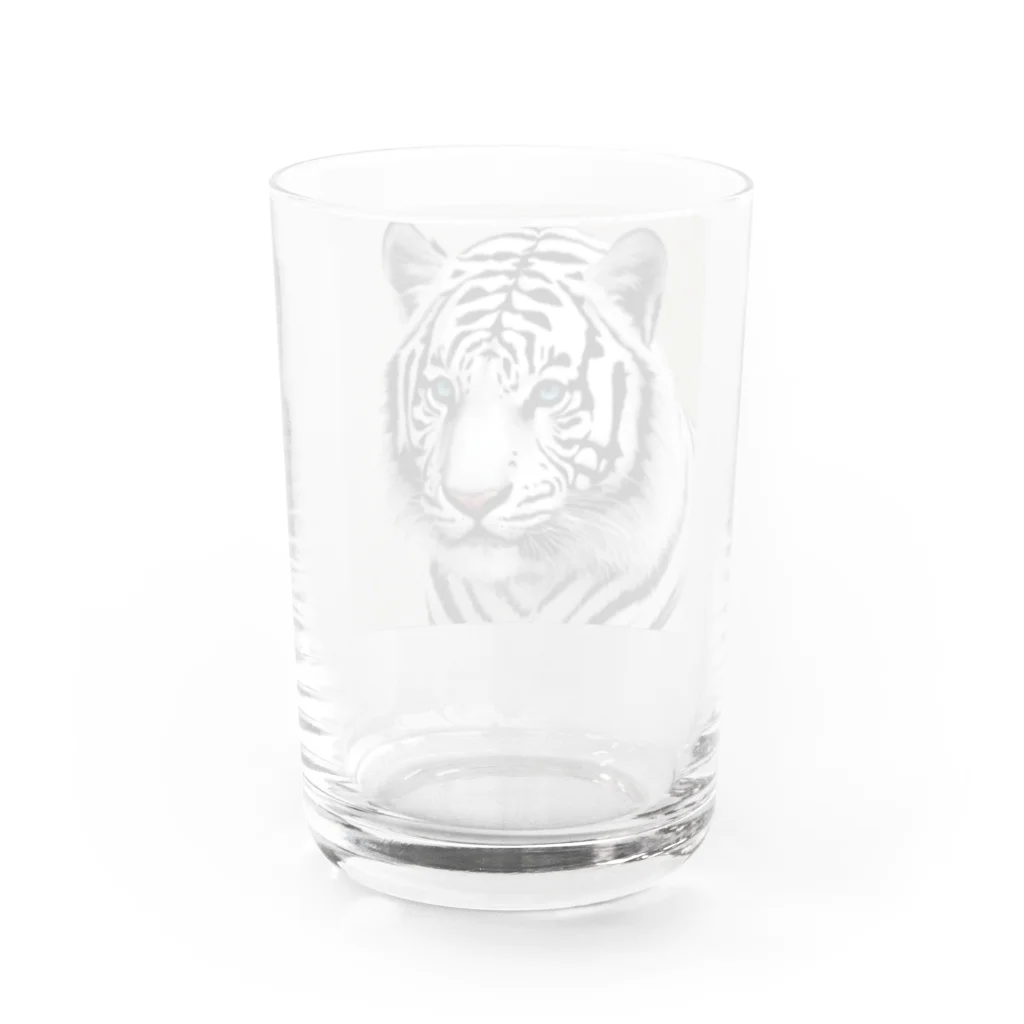 kinglureのホワイトタイガー Water Glass :back