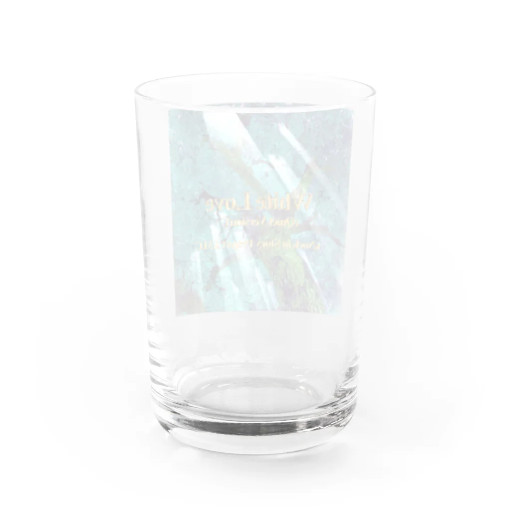 🌕朧月夜と紅茶時間☕️🫖のWhite Love “(Quiet Version) Water Glass :back
