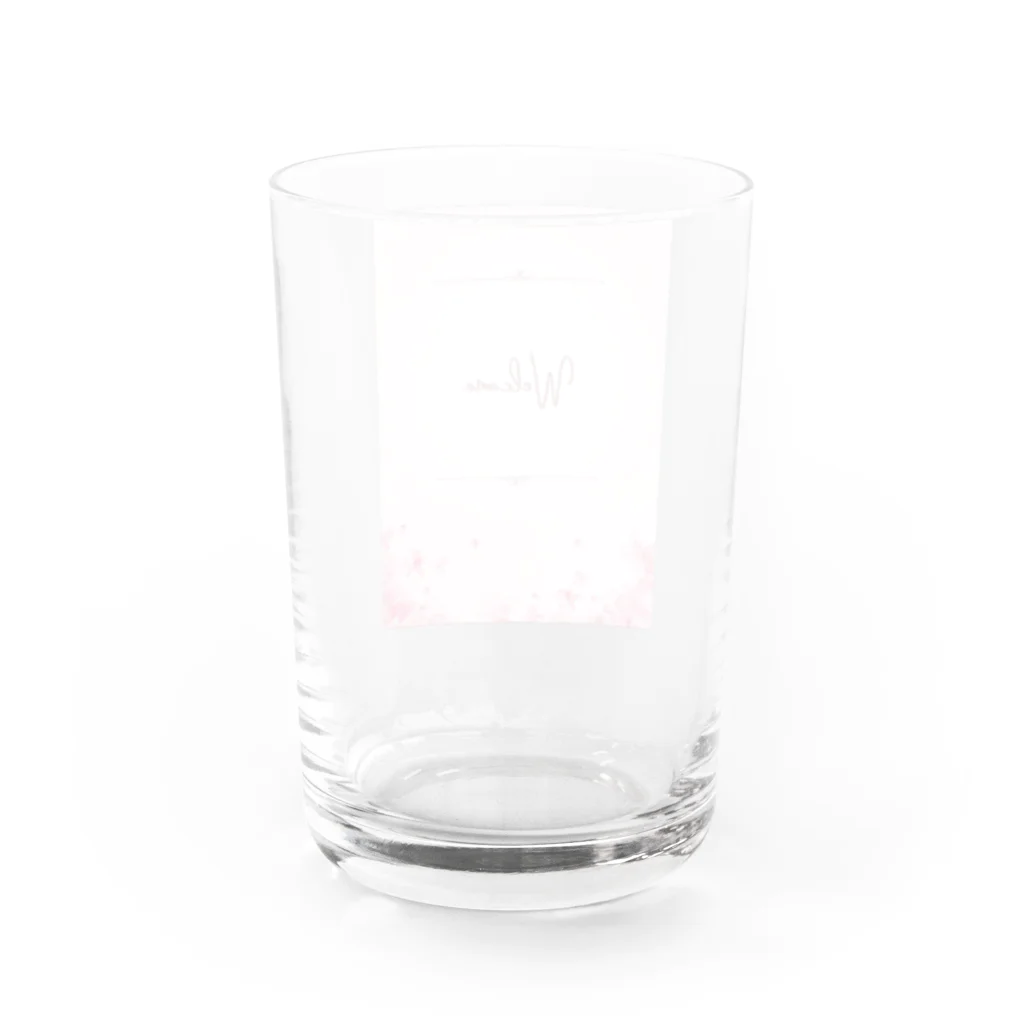 はるとのwelcomeグッズ Water Glass :back