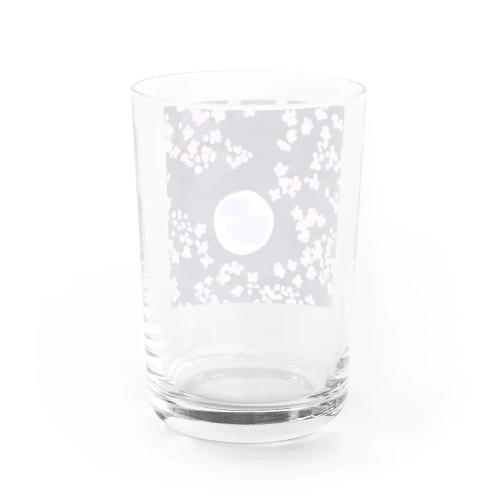 raran06の夜桜 Water Glass :back