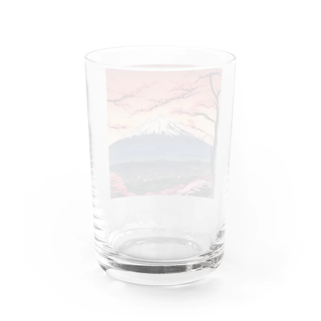 saru88の富士山 Water Glass :back