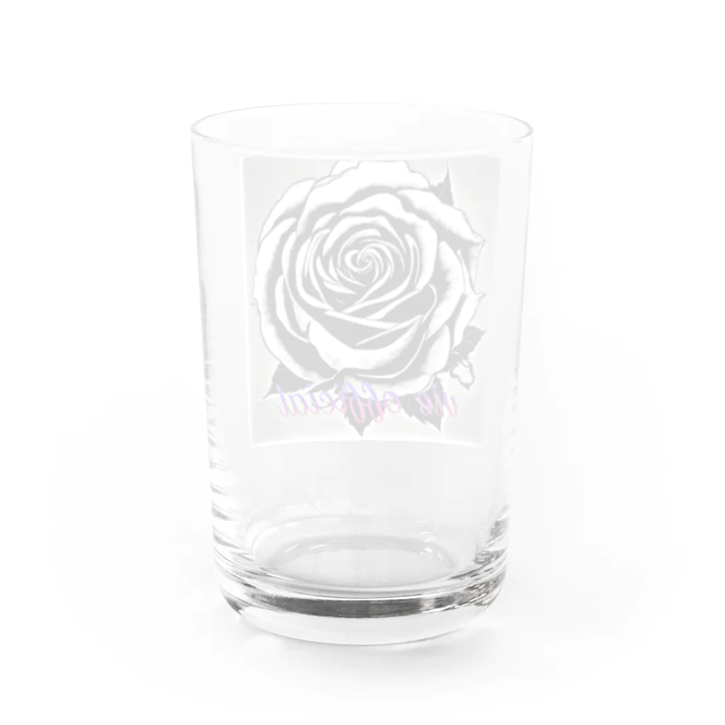 vieのBLACK_rose Water Glass :back