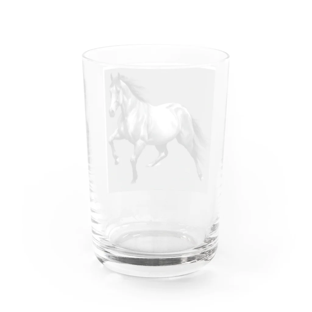 まさのお店の駆ける馬 Water Glass :back