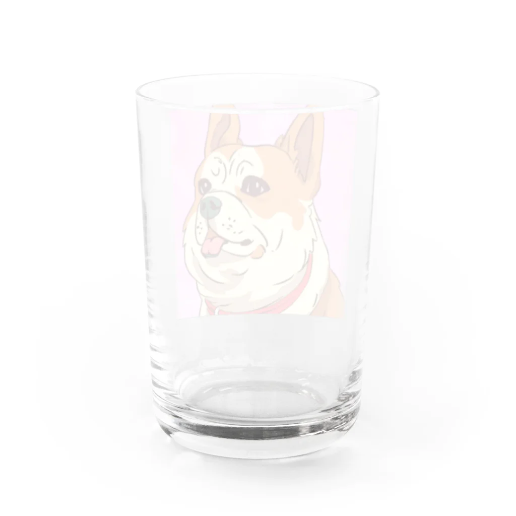 まさのお店の人懐こい犬 Water Glass :back