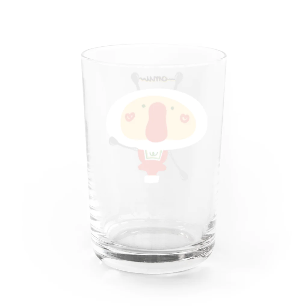 まるちゃん。のオムライス星からやってきたパセリ Water Glass :back