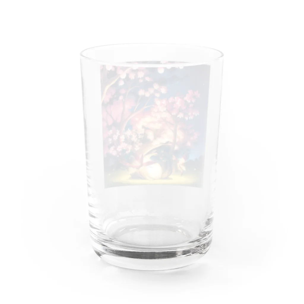 幸福降臨屋の羽化中のサクラ樹 Water Glass :back