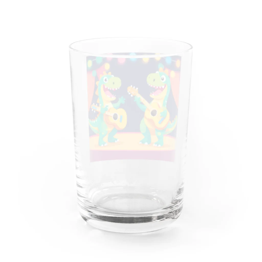 tick_tack shopのうたザウルス Water Glass :back