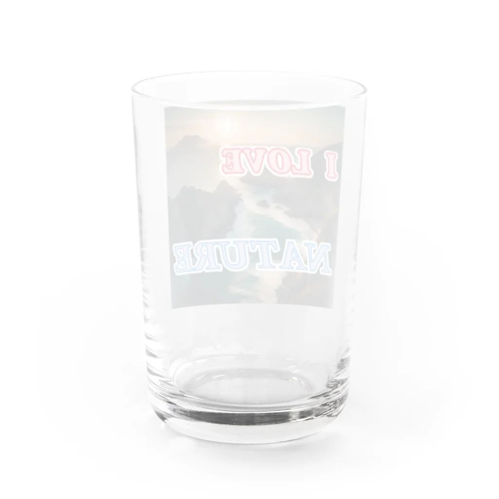 wataru-ingのI LOVE NATURE Water Glass :back