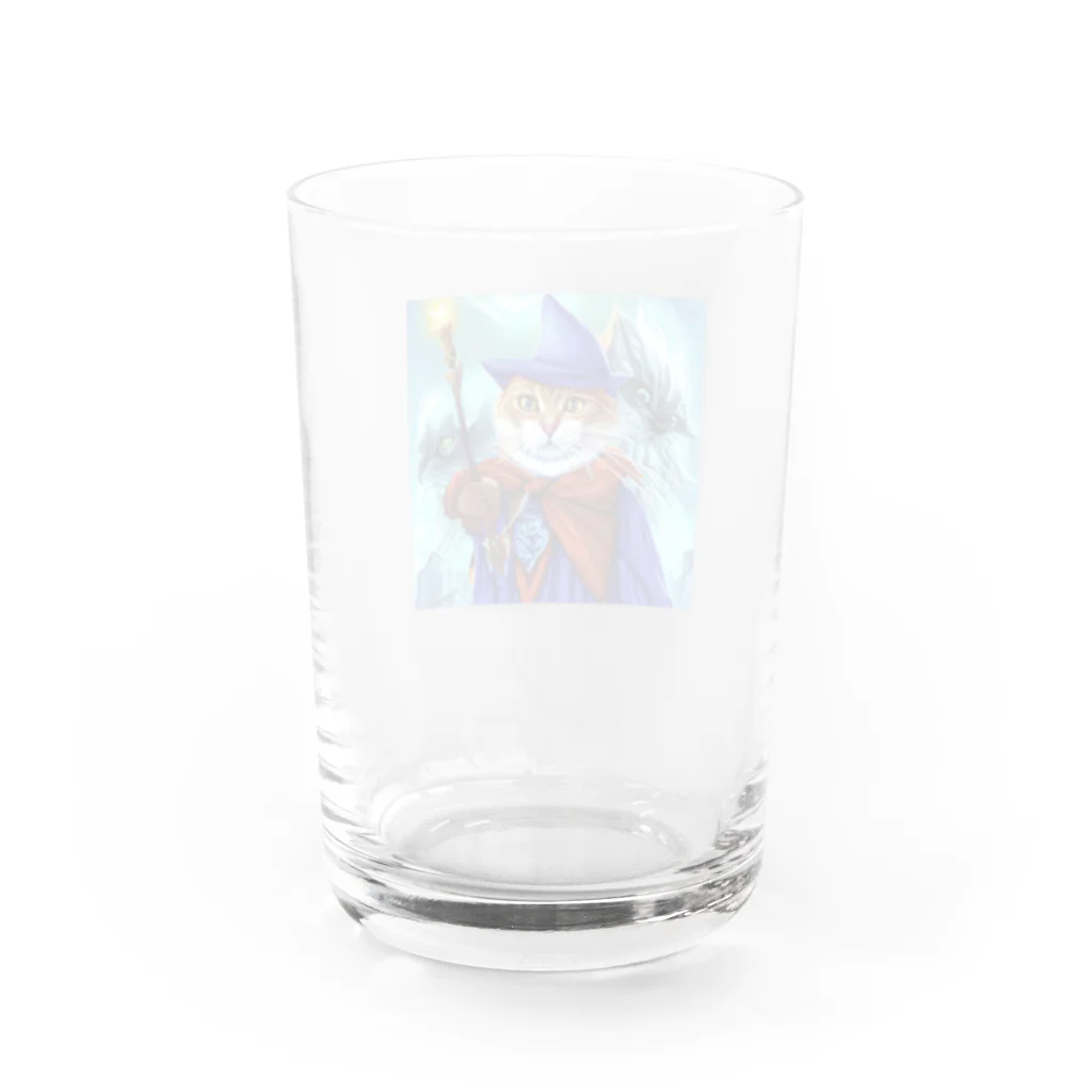 まさのお店の魔法使いの猫 Water Glass :back