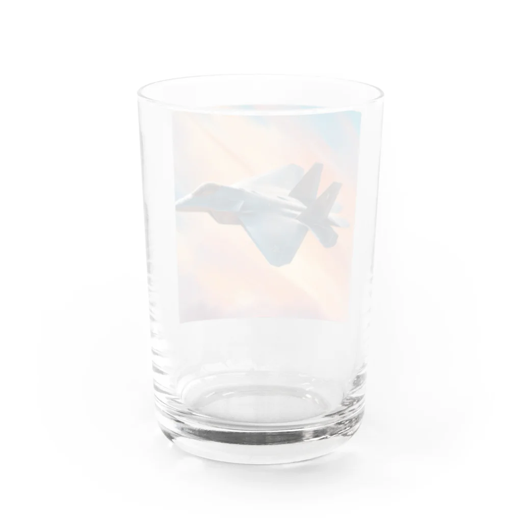 ぽんちょのhikouki Water Glass :back