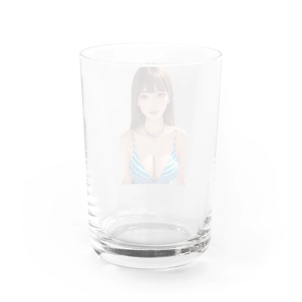 bitpiyoの綺麗なお姉さん Water Glass :back