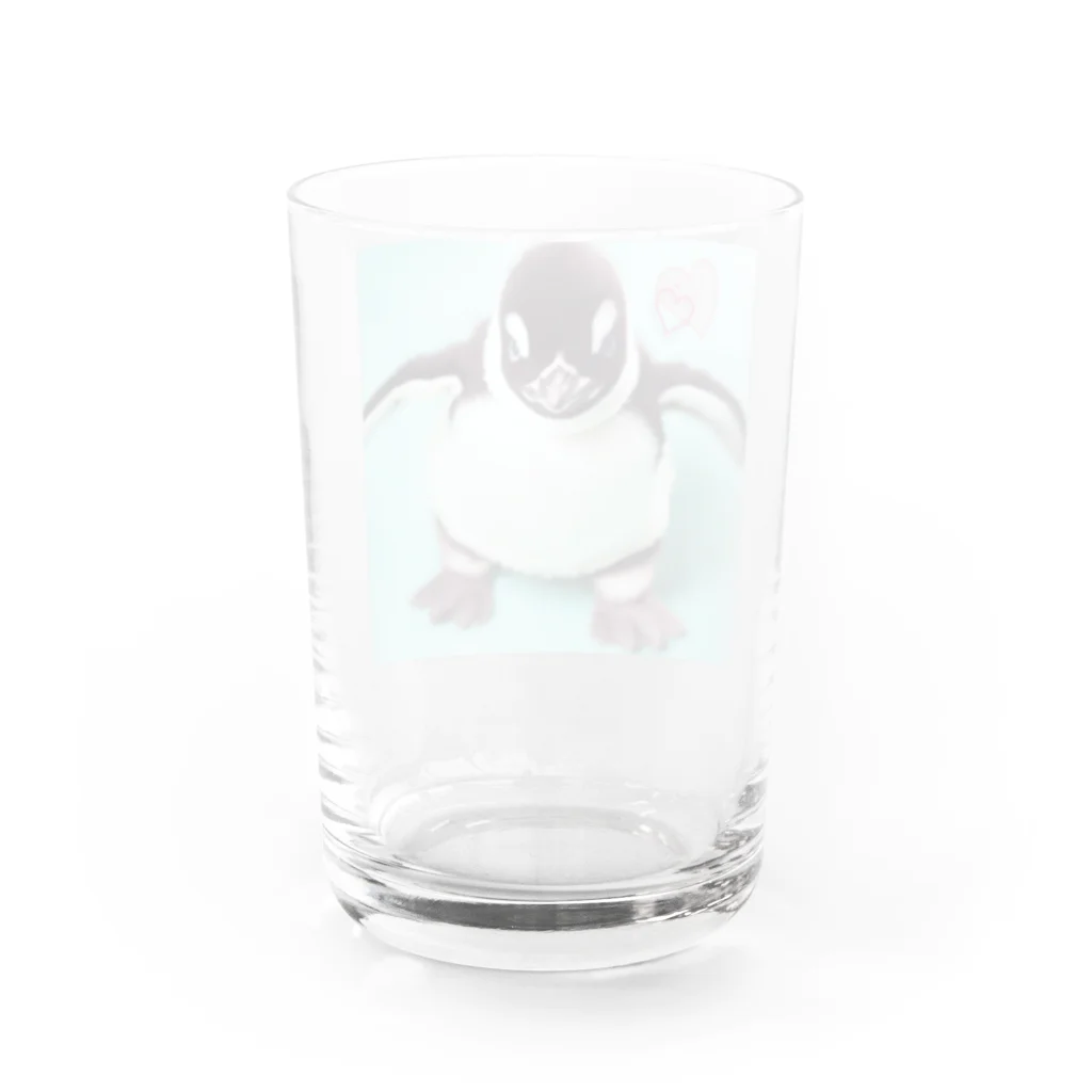 blackcofee12のペンギン赤ちゃん2 Water Glass :back