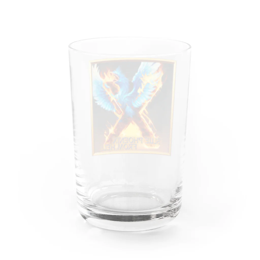 enjoy cycling serviceのBLUE PHOENIX FROM HELL Water Glass :back