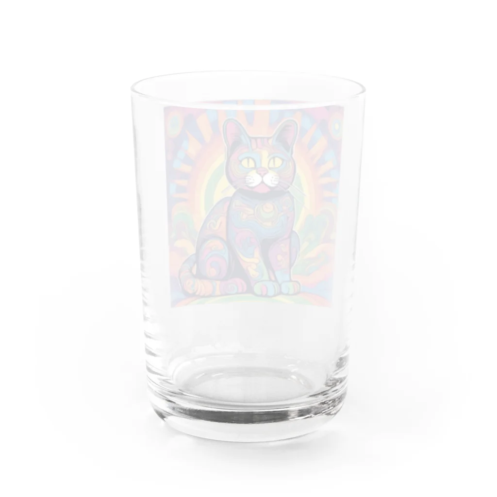 horoscope の招き猫 Water Glass :back
