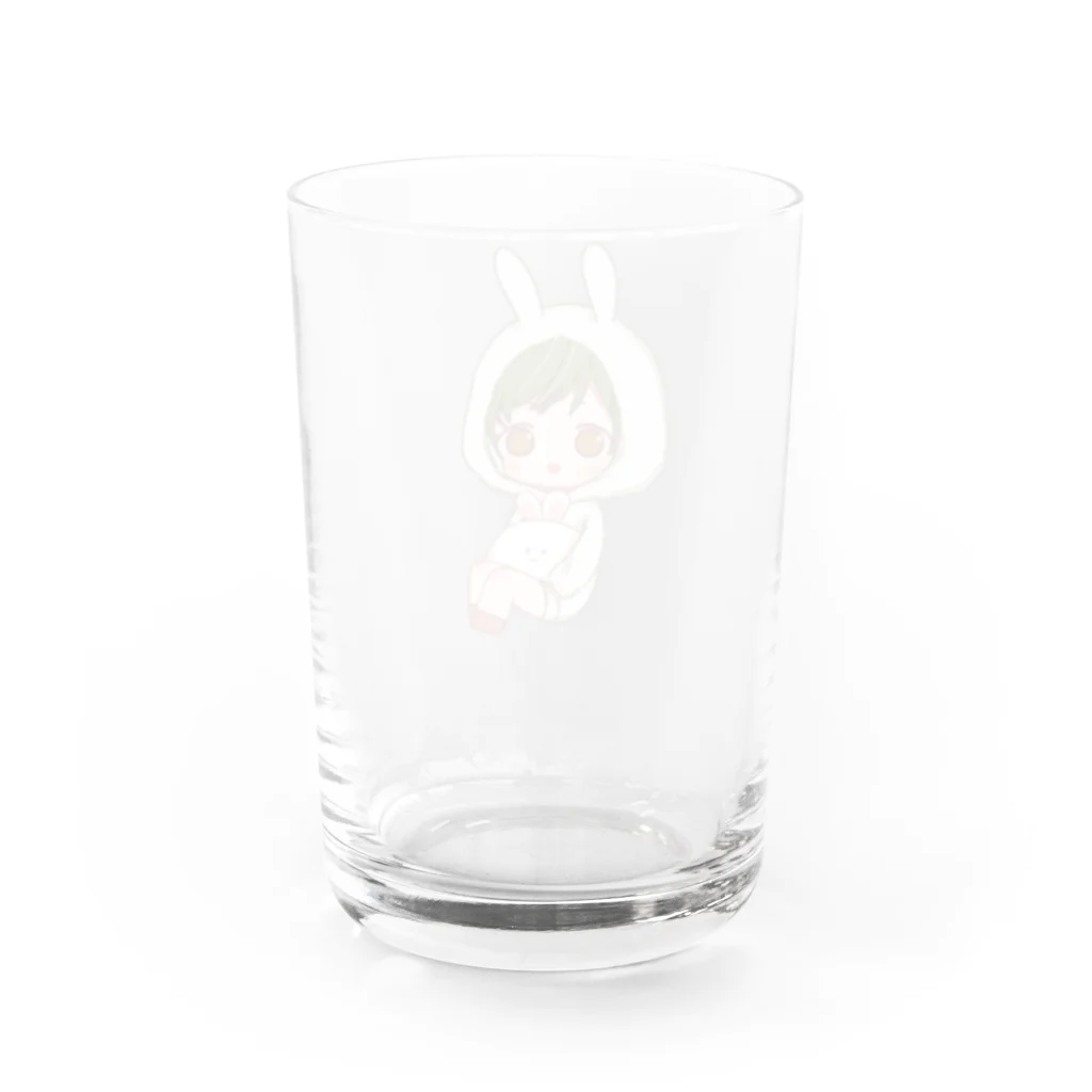 moy024のうさうさもい Water Glass :back