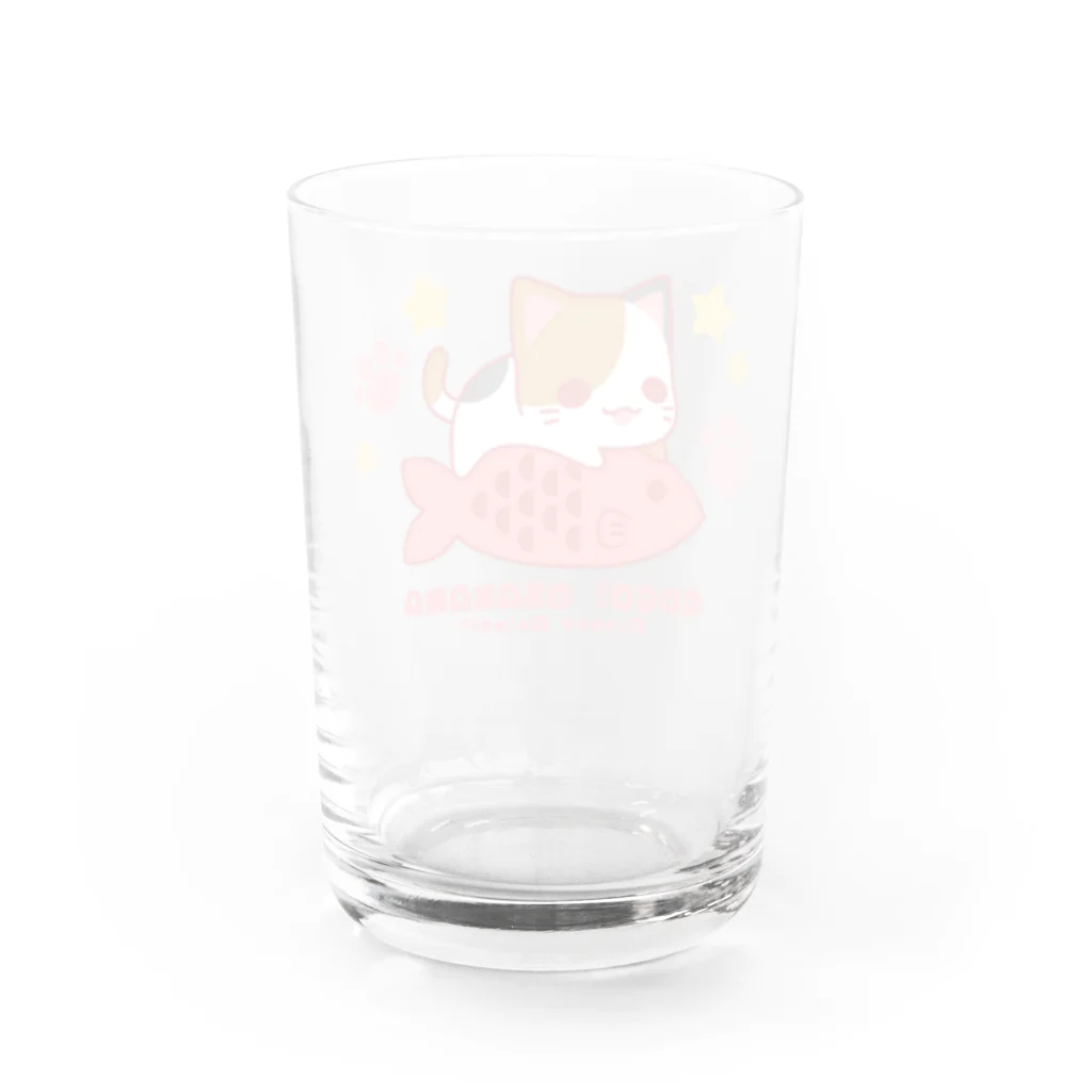 にゃんこ妖精☆の【ぽけっとあにまる*】GOGO！OSAKANA Water Glass :back