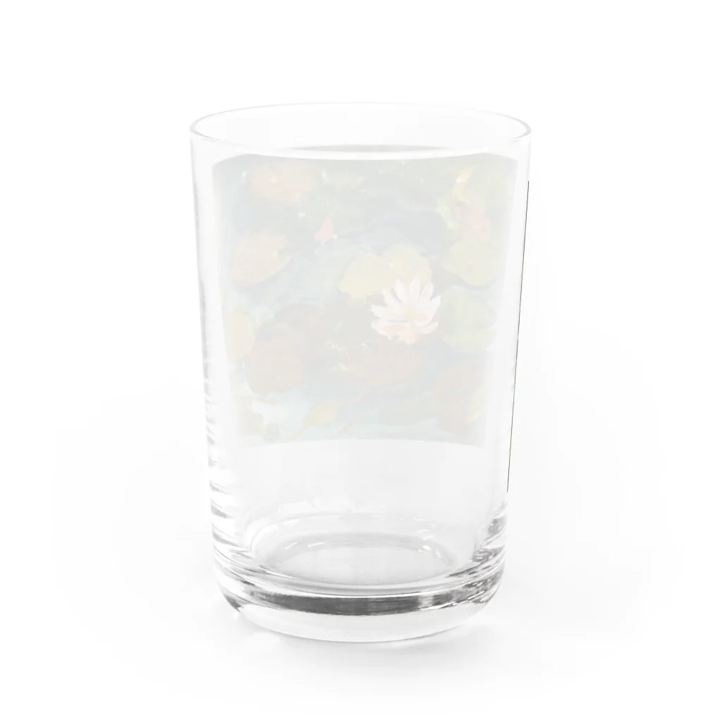 JjyunKaigaKoubouの2020年5月岡田美術館前 雨後の蓮の花 Water Glass :back