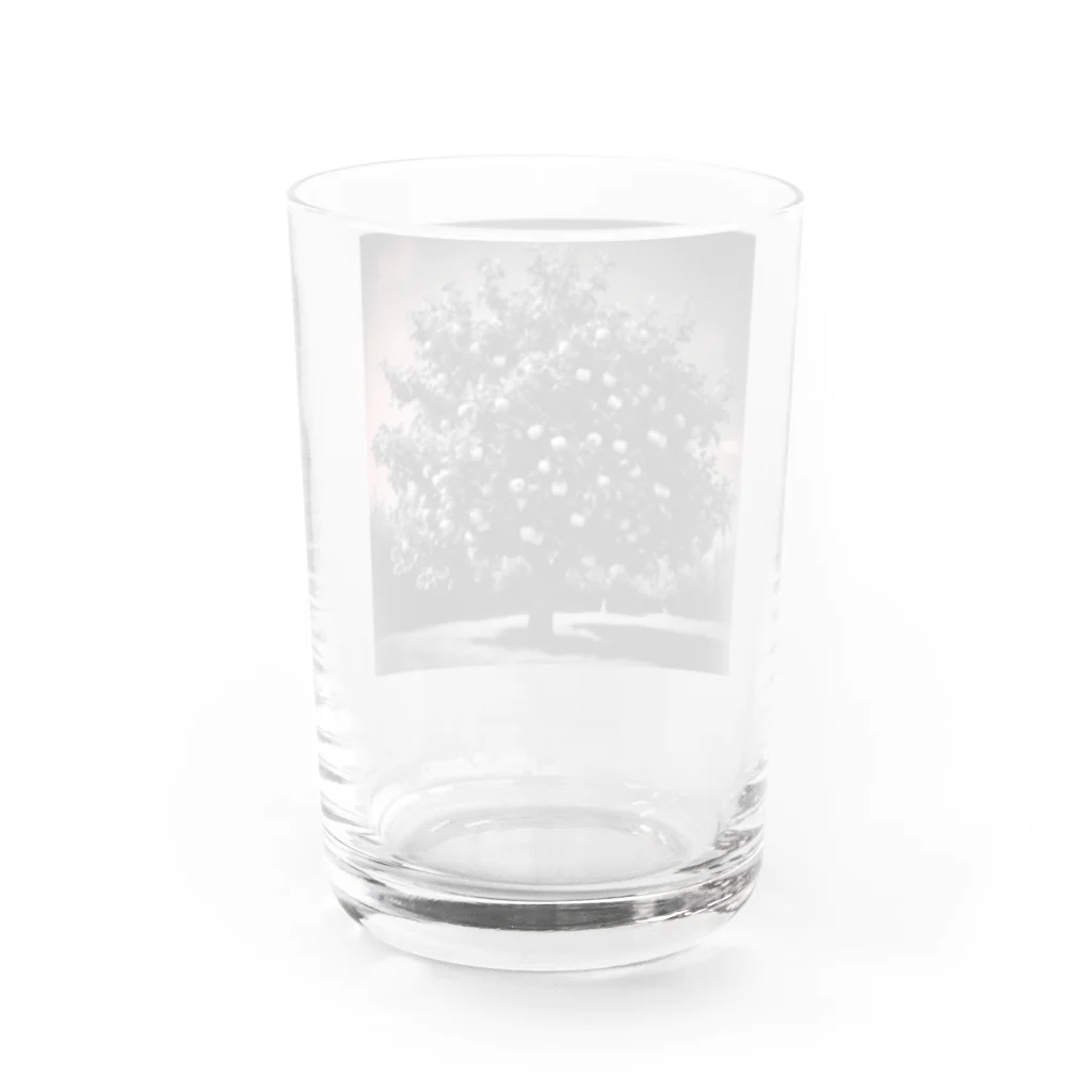 KUZUのりんごの木グッズ Water Glass :back