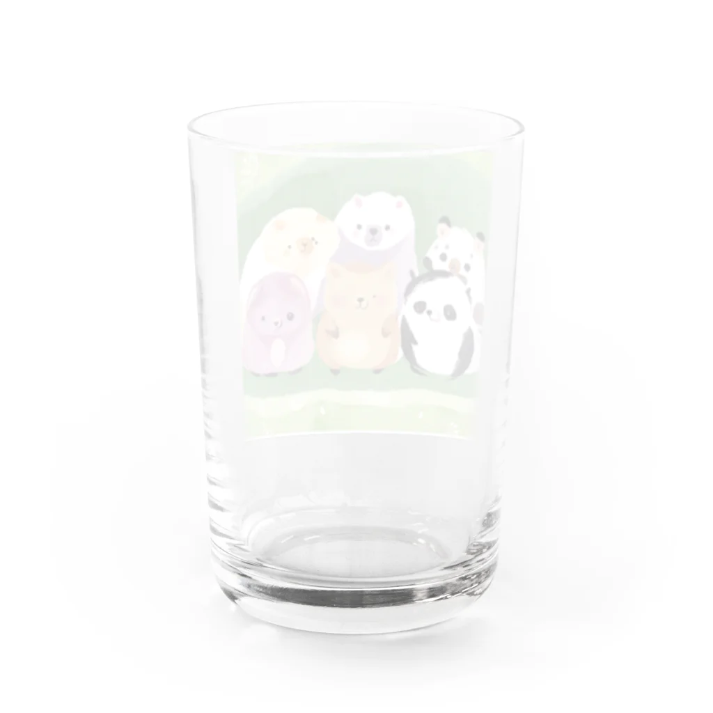 hideyan45の愛くるしいアニマルズ Water Glass :back