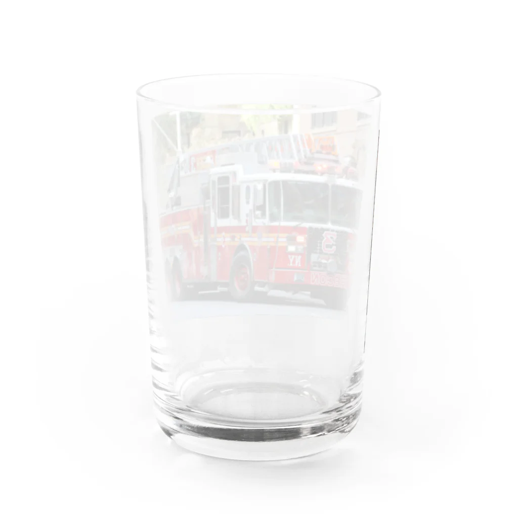 ビッグスマイルライフのかっこいいはしご車 Water Glass :back