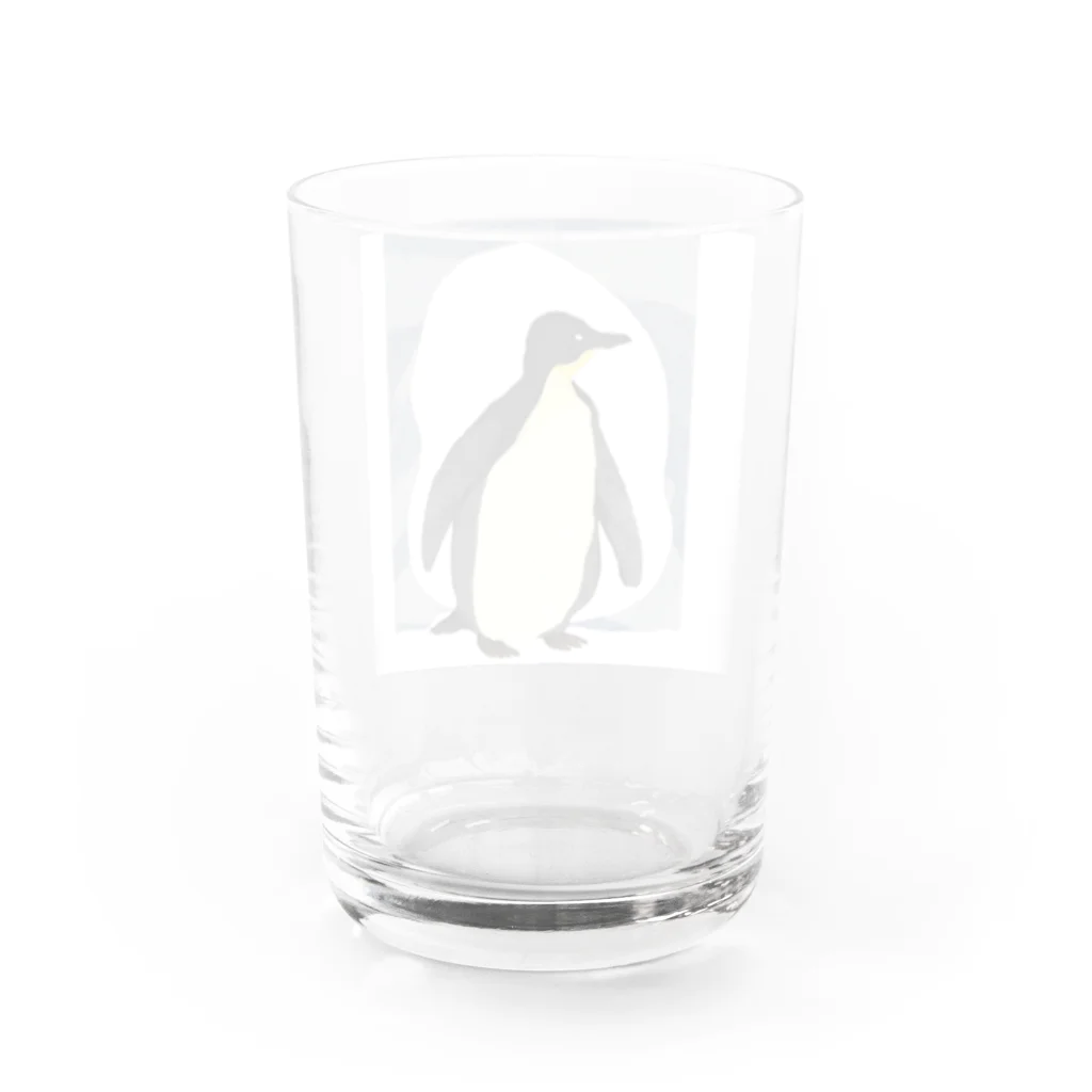 tarororonの水彩画ペンギン Water Glass :back