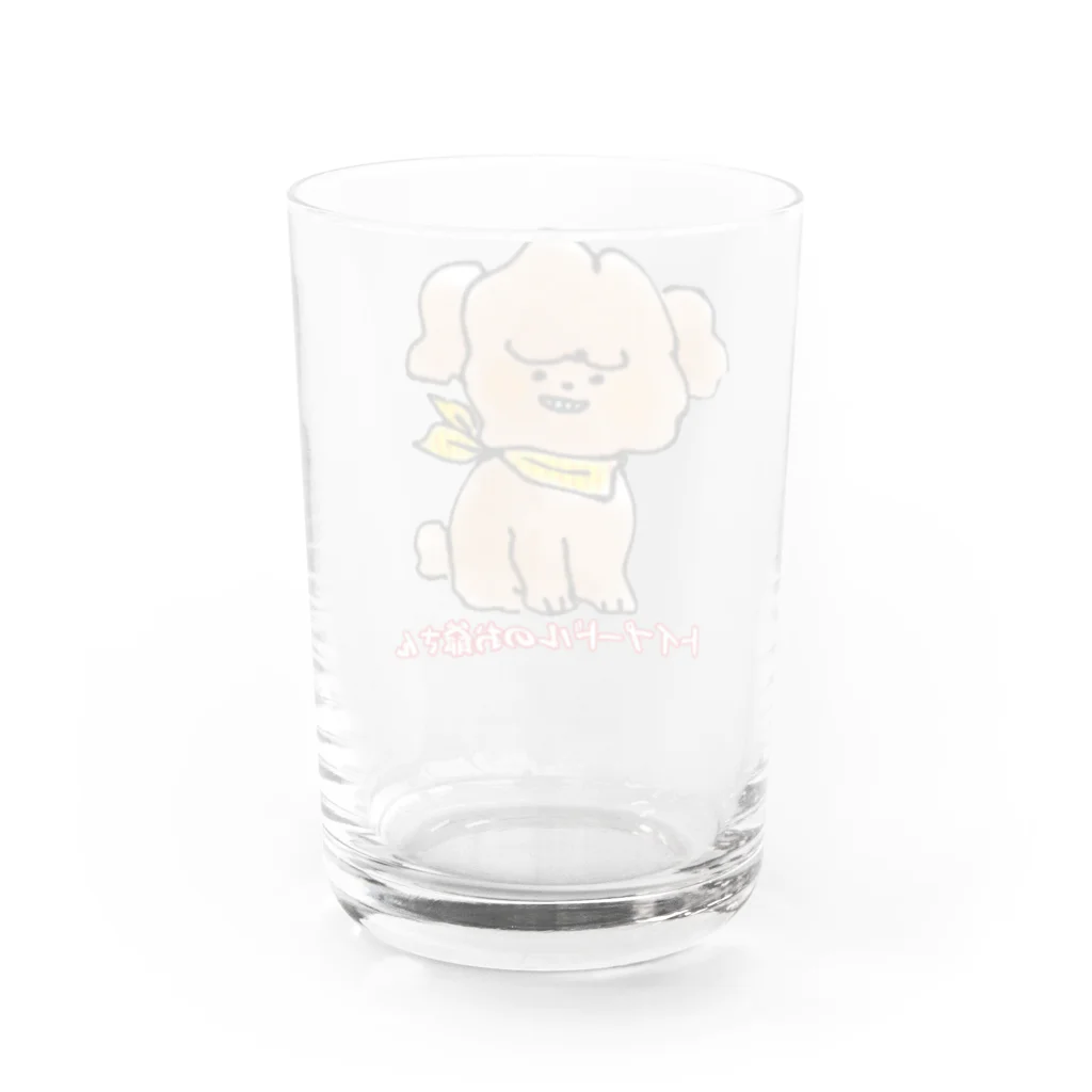 トイプードルのお爺さんのトイプードルのお爺さん Water Glass :back