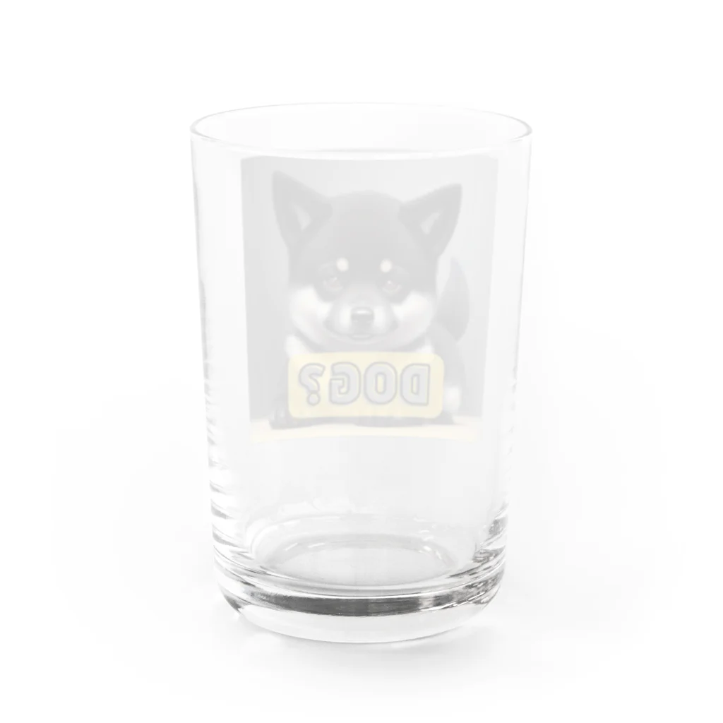 ケマオの店「ZF」の🐕 ケマオの「DOG?」黒柴犬グッズ 🐾 グラス反対面