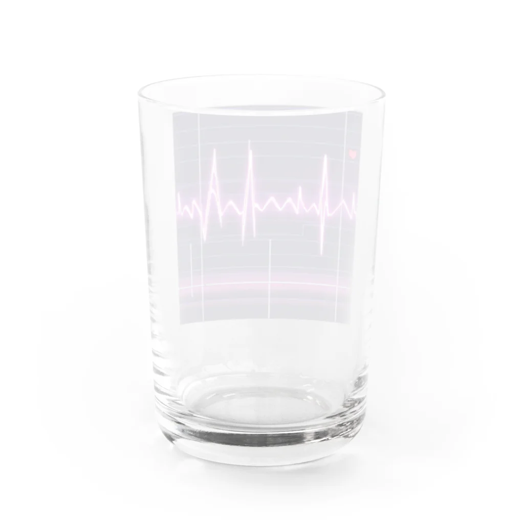 mustyのかっこいい心電図波形 Water Glass :back