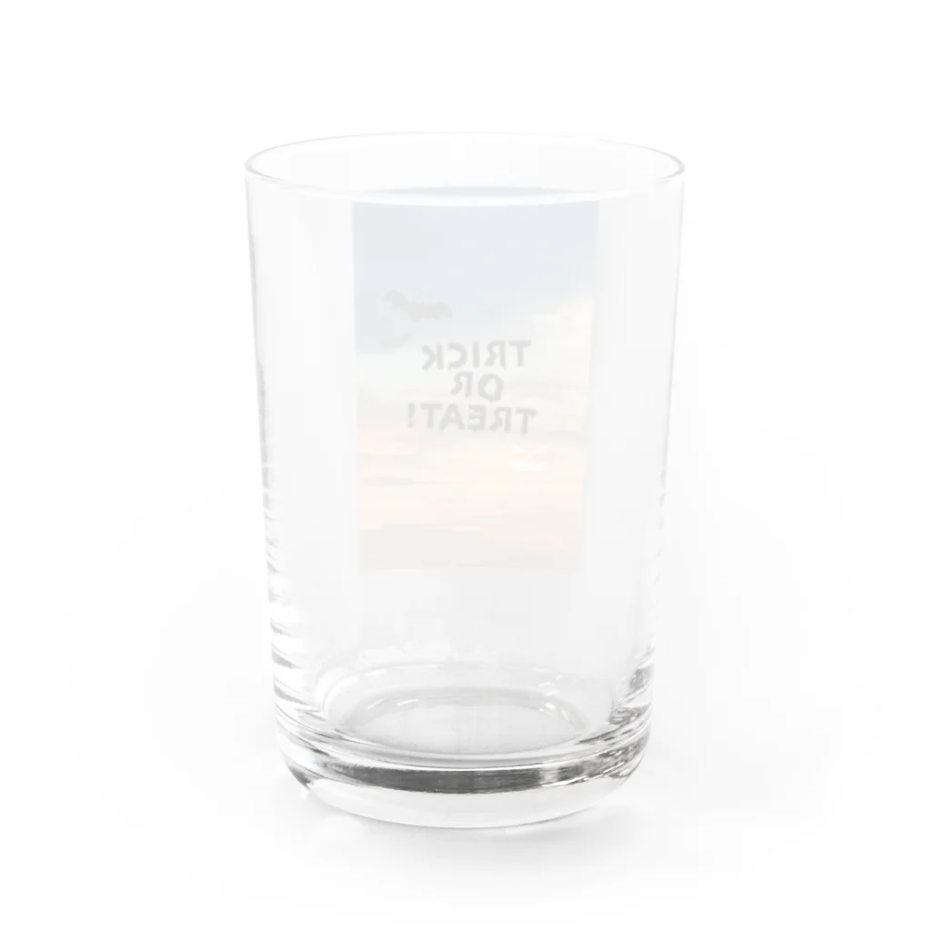 tmy_fの夕焼けとハロウィン Water Glass :back