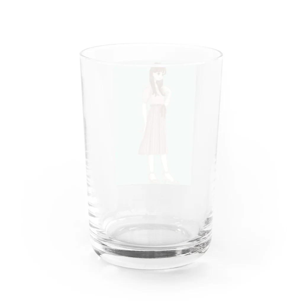 kashika art&designの毛先だけ跳ねちゃうなあ Water Glass :back