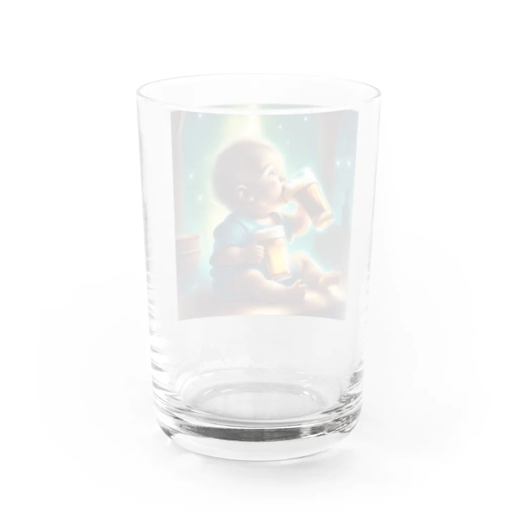 Baby smokerのBaby beer Water Glass :back