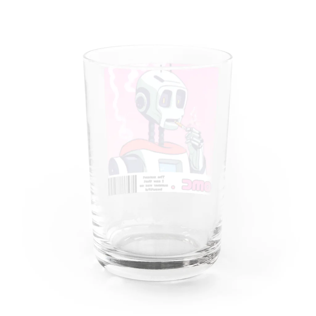 おもちショップの一服ロボットさん Water Glass :back