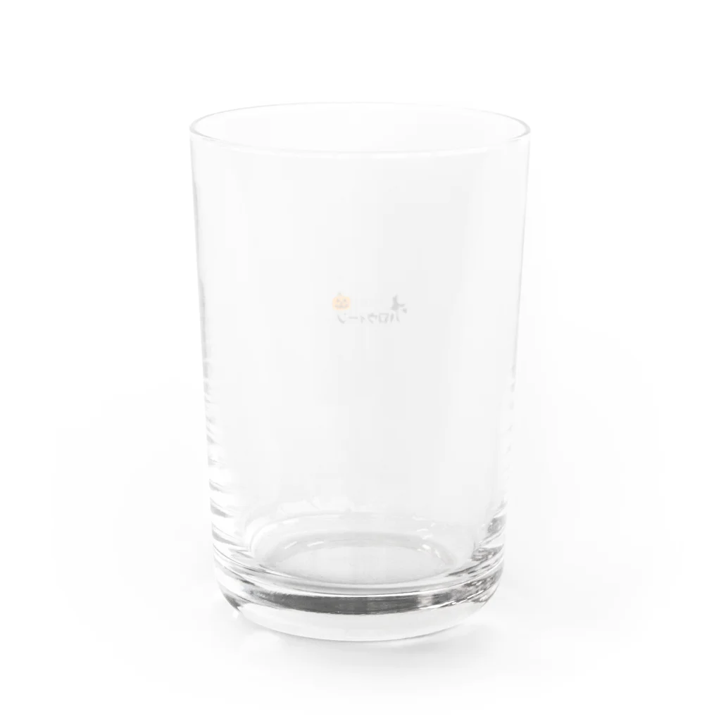 TAIYO 猫好きの日本風ハロウィンロゴ Water Glass :back