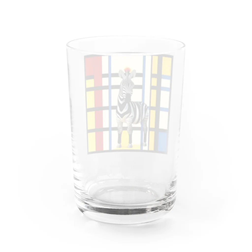 Reversiのゼブラ柄 Water Glass :back